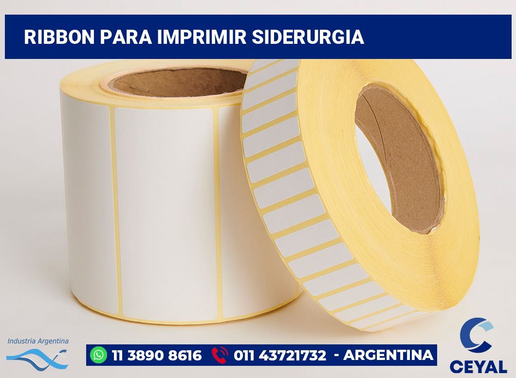 Ribbon para imprimir siderurgia