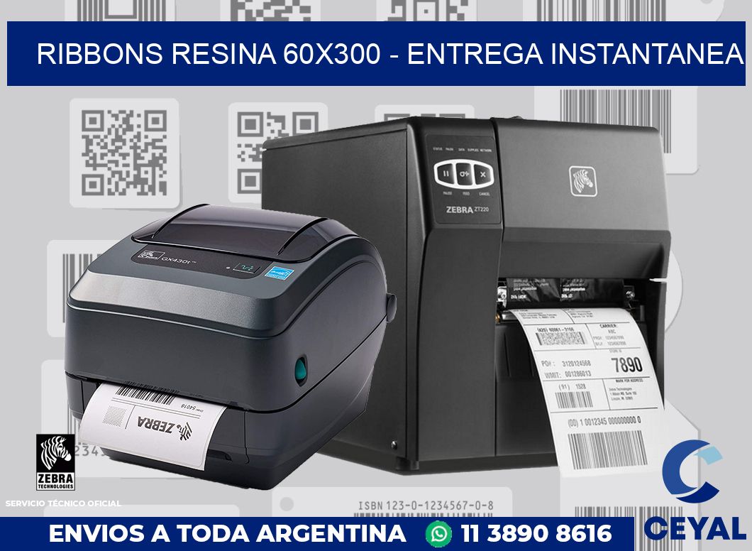 Ribbons resina 60x300 - entrega instantanea