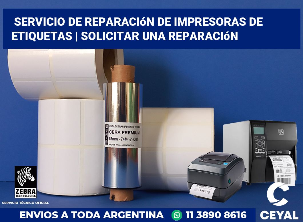 Servicio de reparación de impresoras de etiquetas | Solicitar una reparación