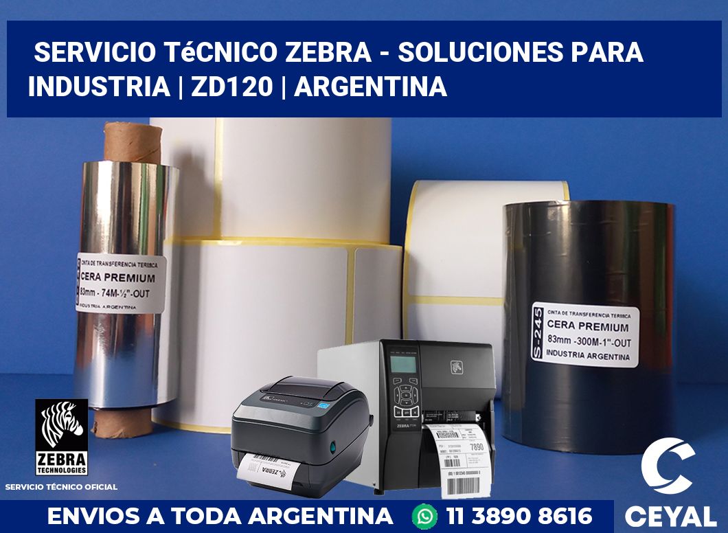 Servicio técnico Zebra - Soluciones para industria | ZD120 | Argentina