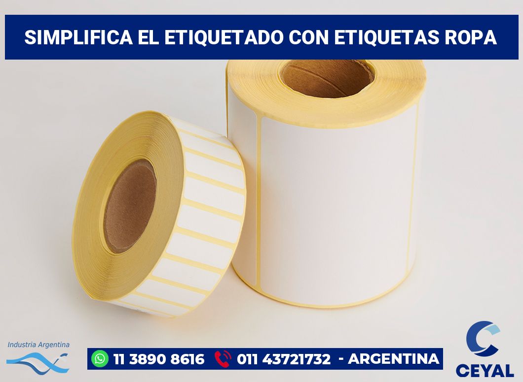 Simplifica el Etiquetado con Etiquetas ropa