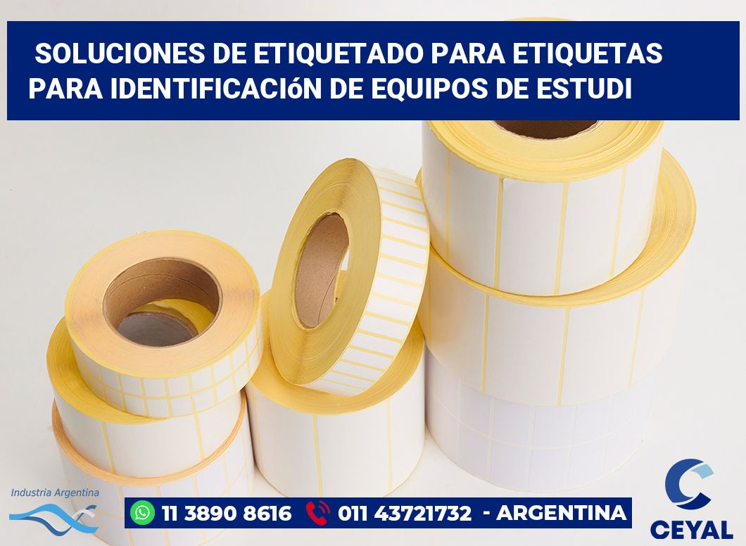 Soluciones de Etiquetado para Etiquetas para Identificación de Equipos de Estudi