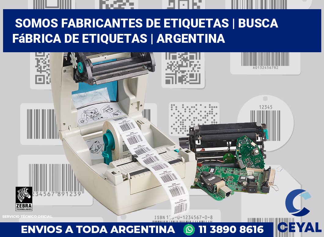 Somos fabricantes de etiquetas | Busca fábrica de etiquetas | Argentina