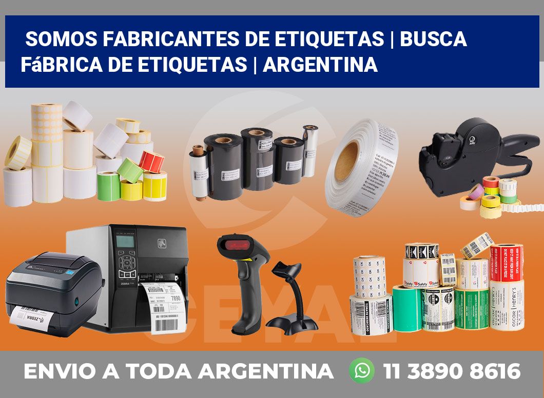 Somos fabricantes de etiquetas | Busca fábrica de etiquetas | Argentina