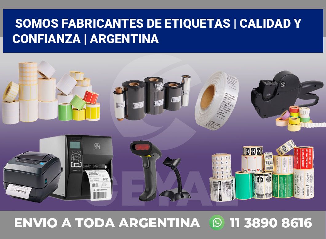 Somos fabricantes de etiquetas | Calidad y confianza | Argentina