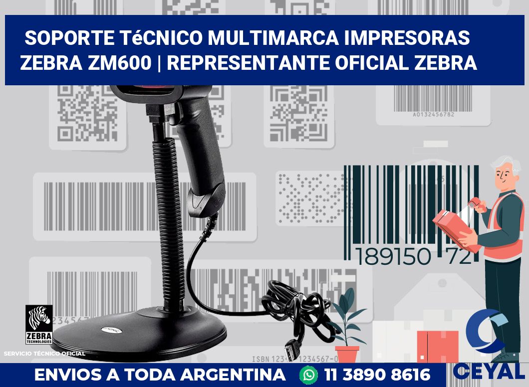 Soporte técnico multimarca impresoras Zebra ZM600 | Representante oficial Zebra