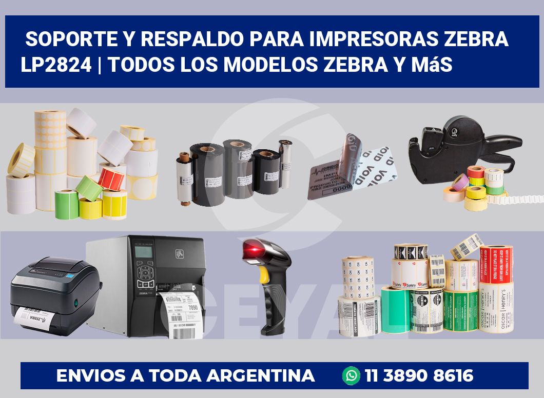 Soporte y respaldo para impresoras Zebra LP2824 | Todos los modelos Zebra y más