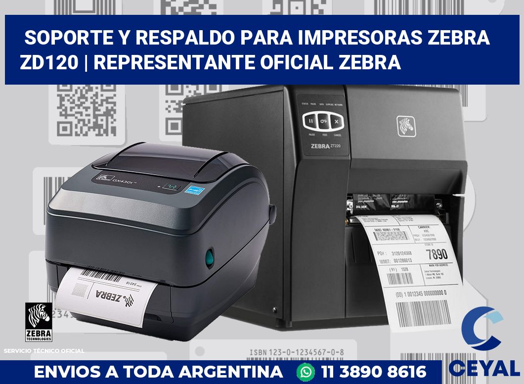 Soporte y respaldo para impresoras Zebra ZD120 | Representante oficial Zebra