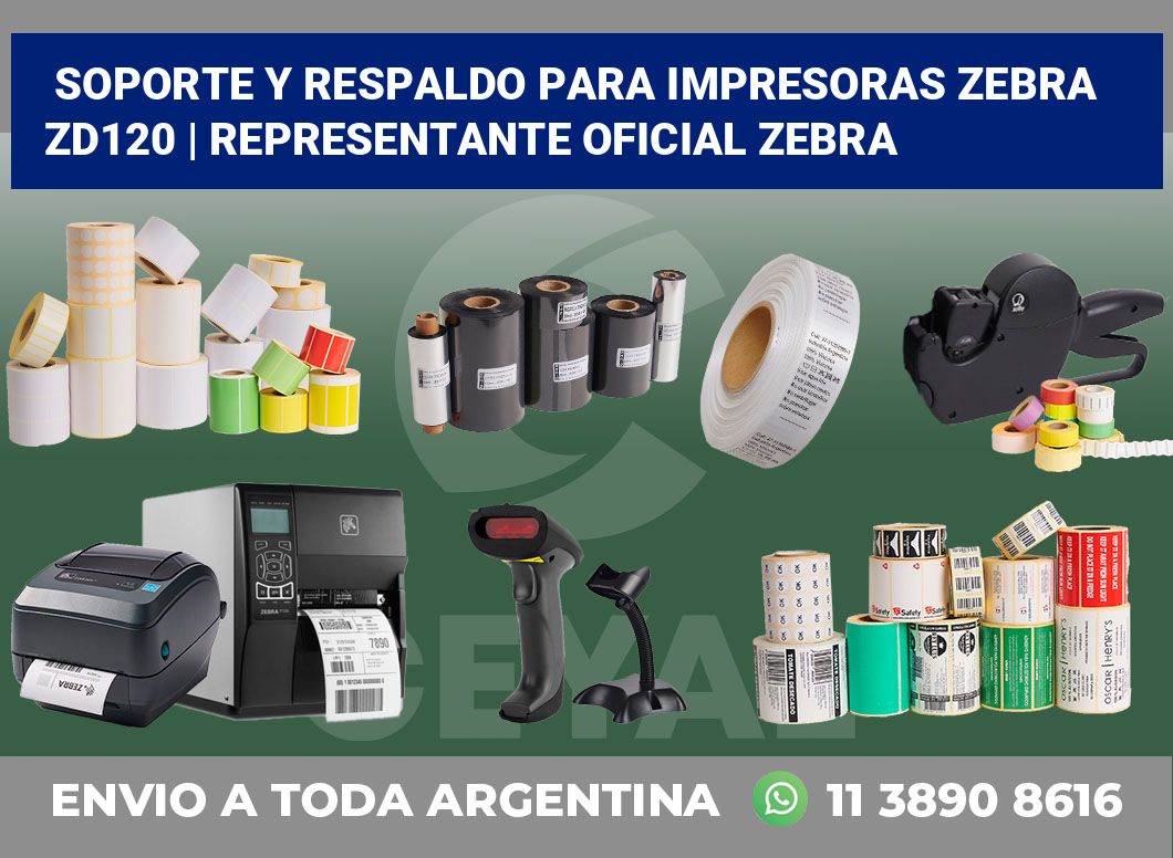 Soporte y respaldo para impresoras Zebra ZD120 | Representante oficial Zebra