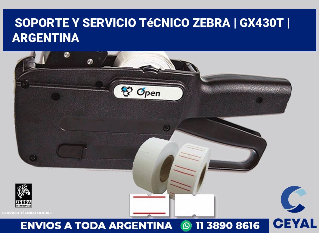 Soporte y servicio técnico Zebra | GX430t | Argentina