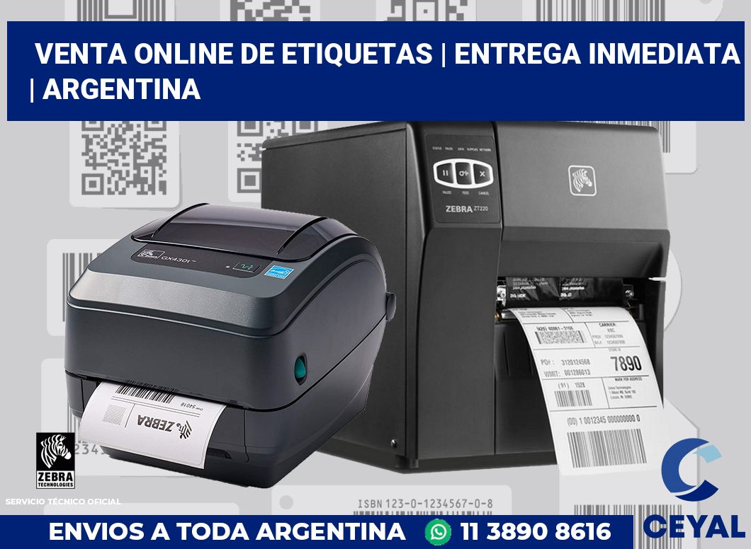 Venta online de etiquetas | Entrega inmediata | Argentina