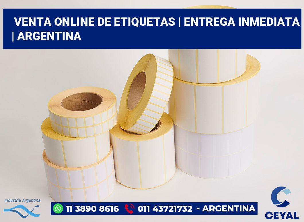 Venta online de etiquetas | Entrega inmediata | Argentina