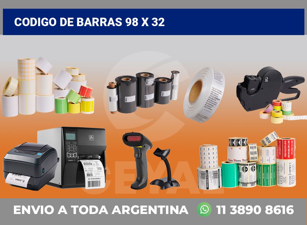 codigo de barras 98 x 32