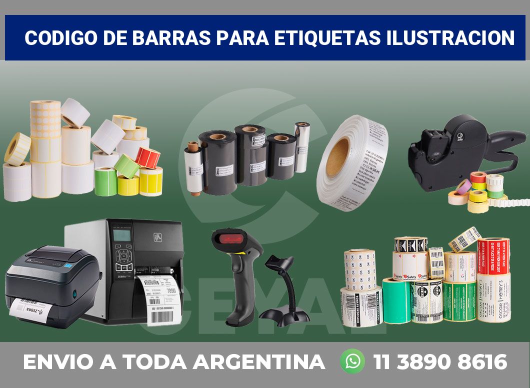 codigo de barras para etiquetas ilustracion