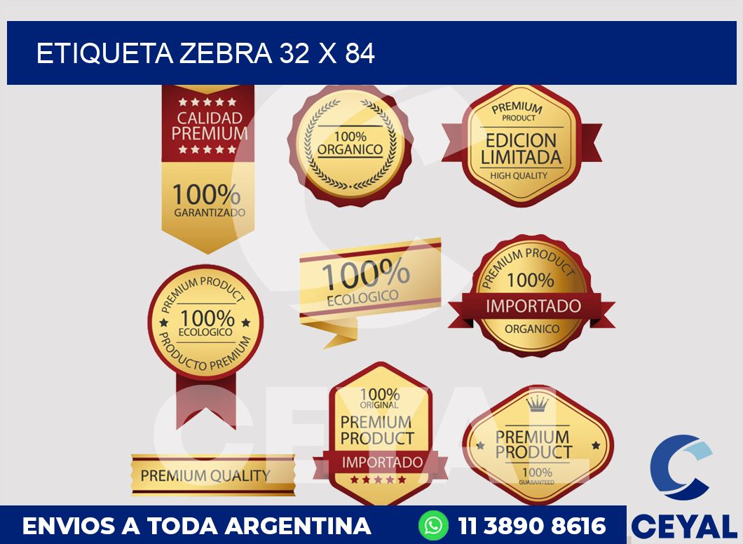 etiqueta zebra 32 x 84