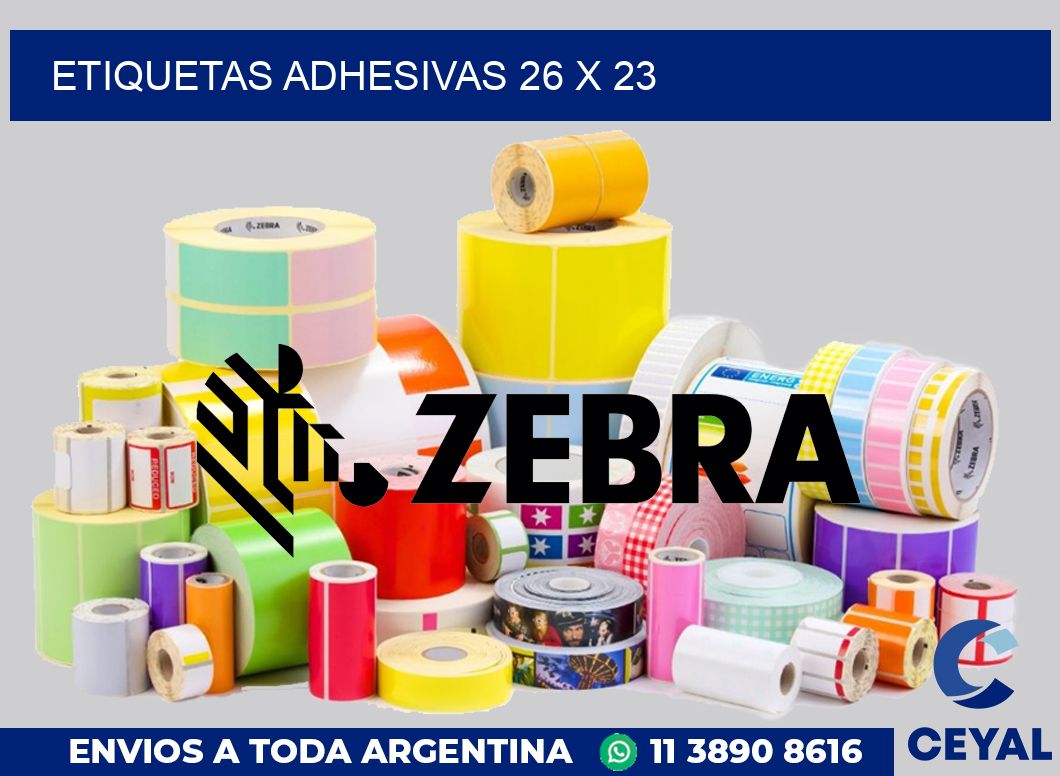etiquetas adhesivas 26 x 23