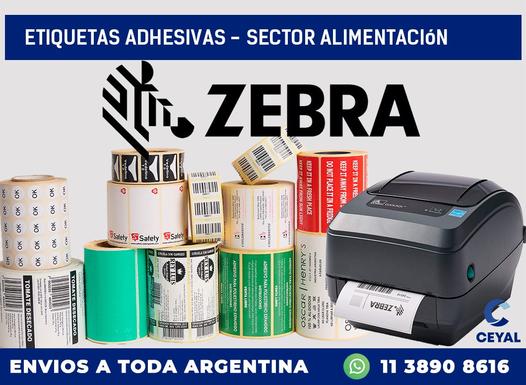 etiquetas adhesivas – sector alimentación