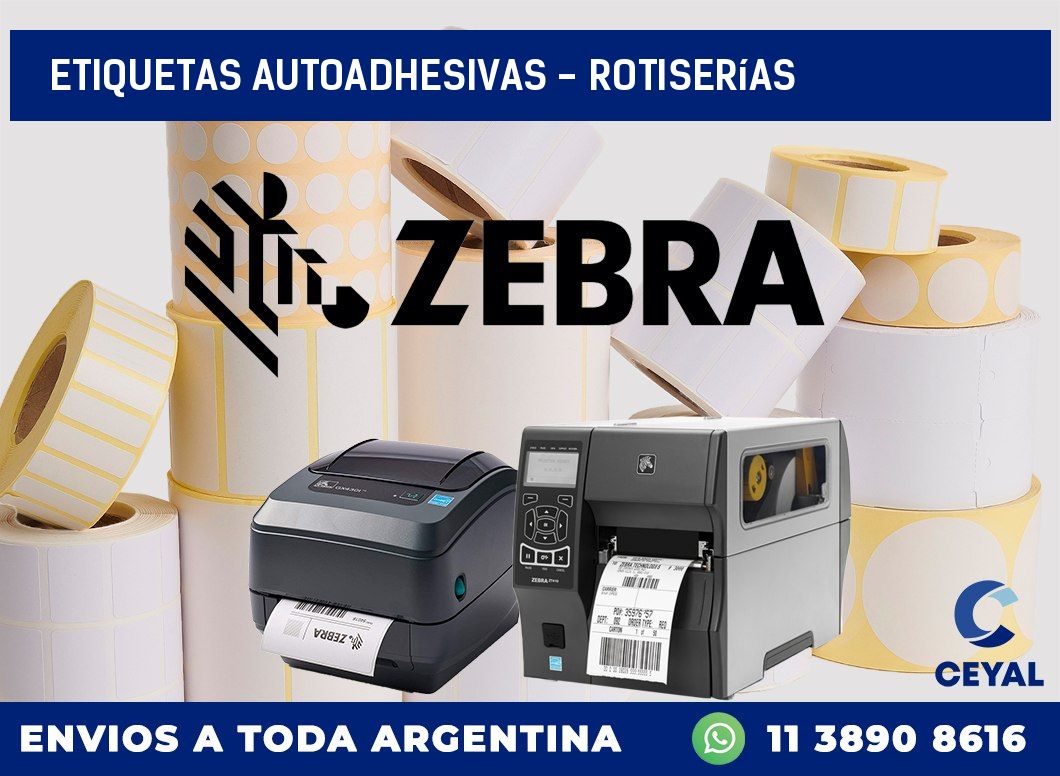 etiquetas autoadhesivas - Rotiserías