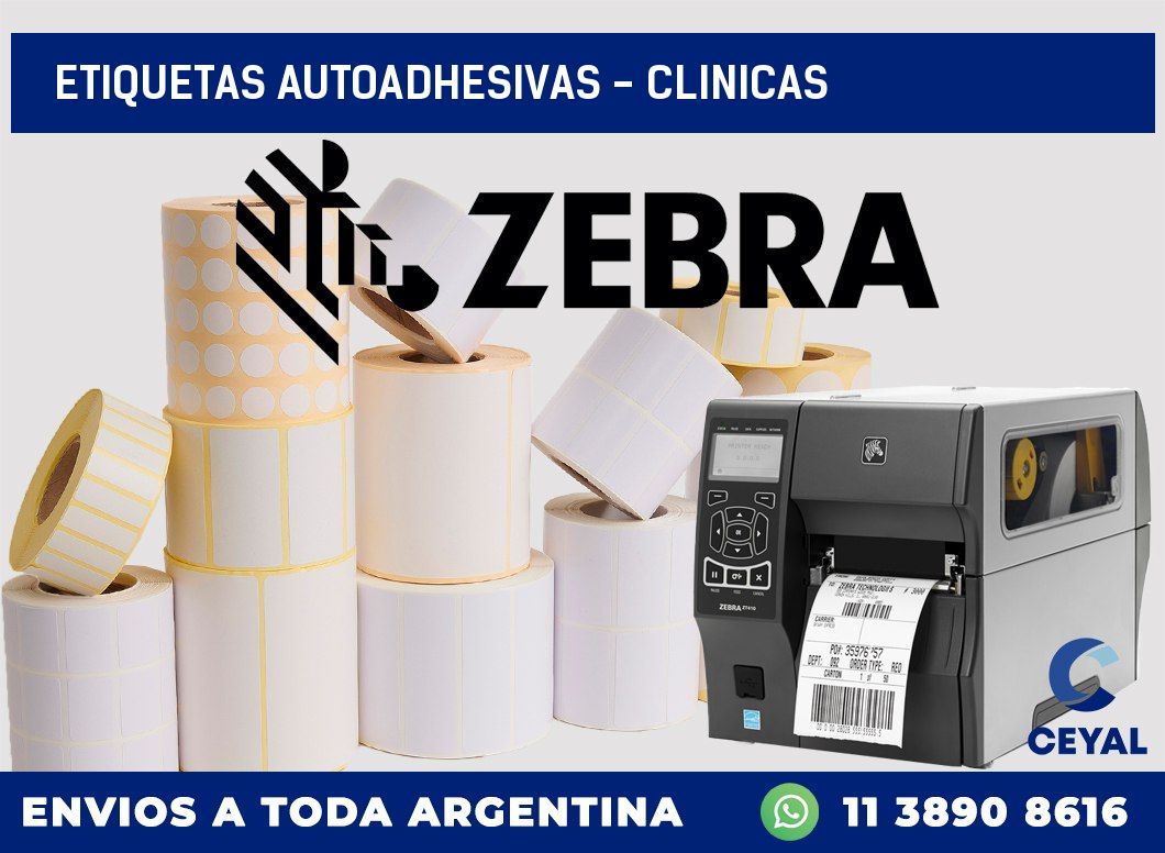 etiquetas autoadhesivas - clinicas