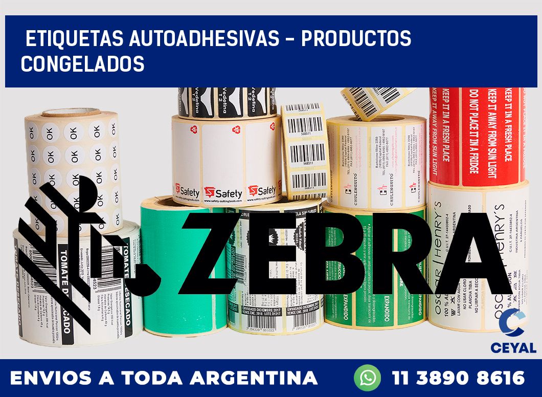 etiquetas autoadhesivas - productos congelados