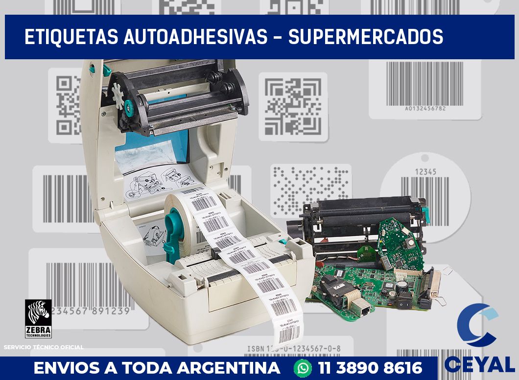 etiquetas autoadhesivas - supermercados