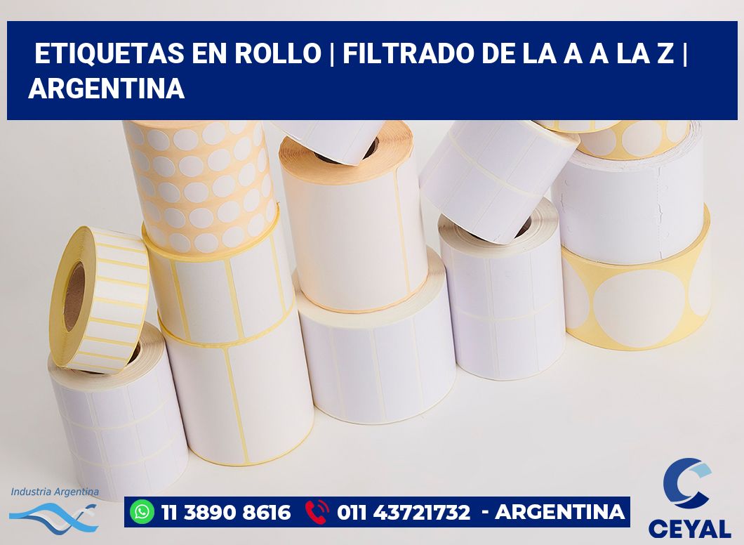 etiquetas en rollo | Filtrado de la A a la Z | Argentina