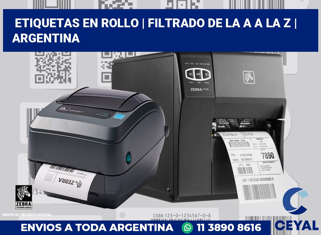 etiquetas en rollo | Filtrado de la A a la Z | Argentina