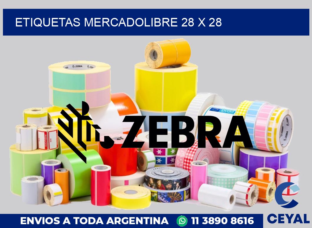 etiquetas mercadolibre 28 x 28