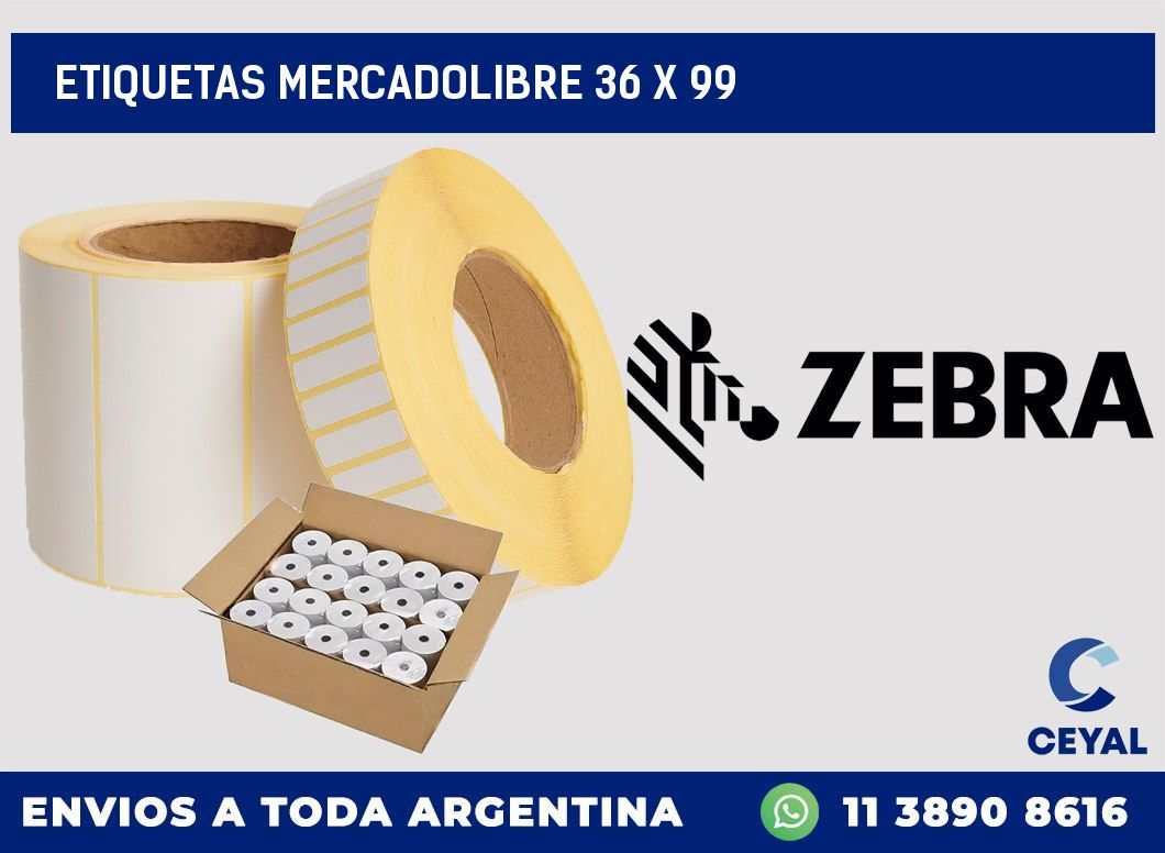 etiquetas mercadolibre 36 x 99