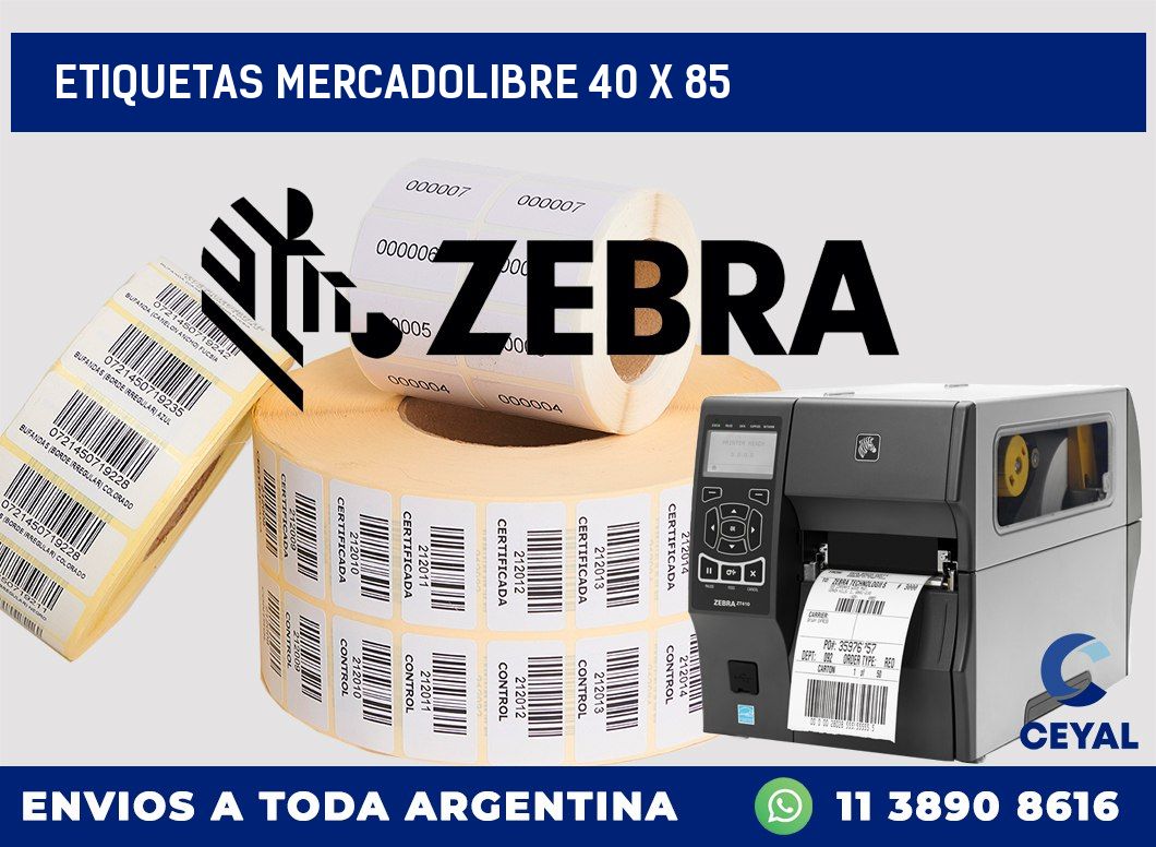 etiquetas mercadolibre 40 x 85