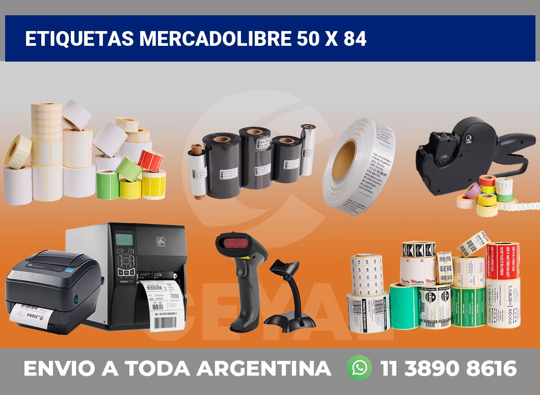 etiquetas mercadolibre 50 x 84