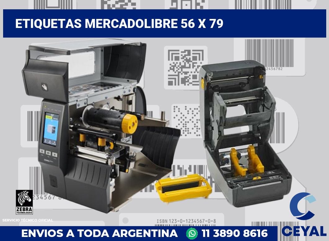 etiquetas mercadolibre 56 x 79