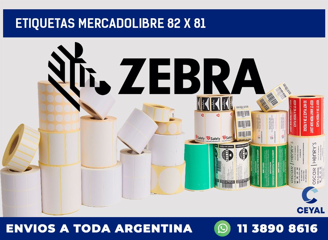 etiquetas mercadolibre 82 x 81