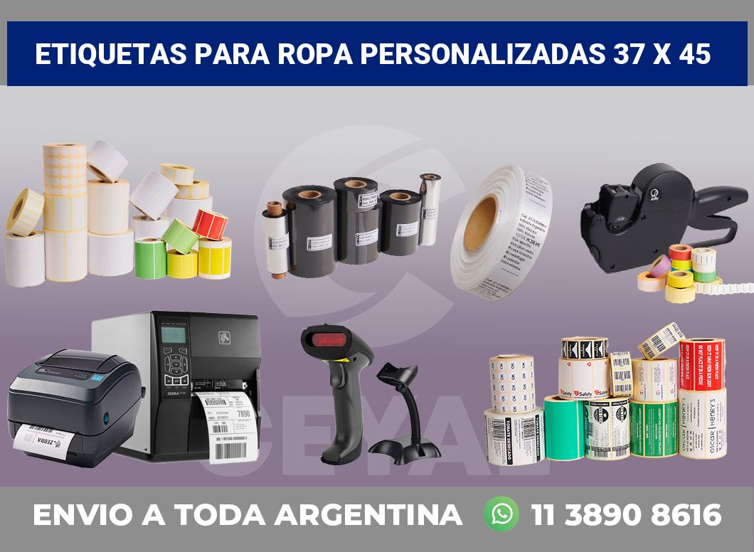 etiquetas para ropa personalizadas 37 x 45