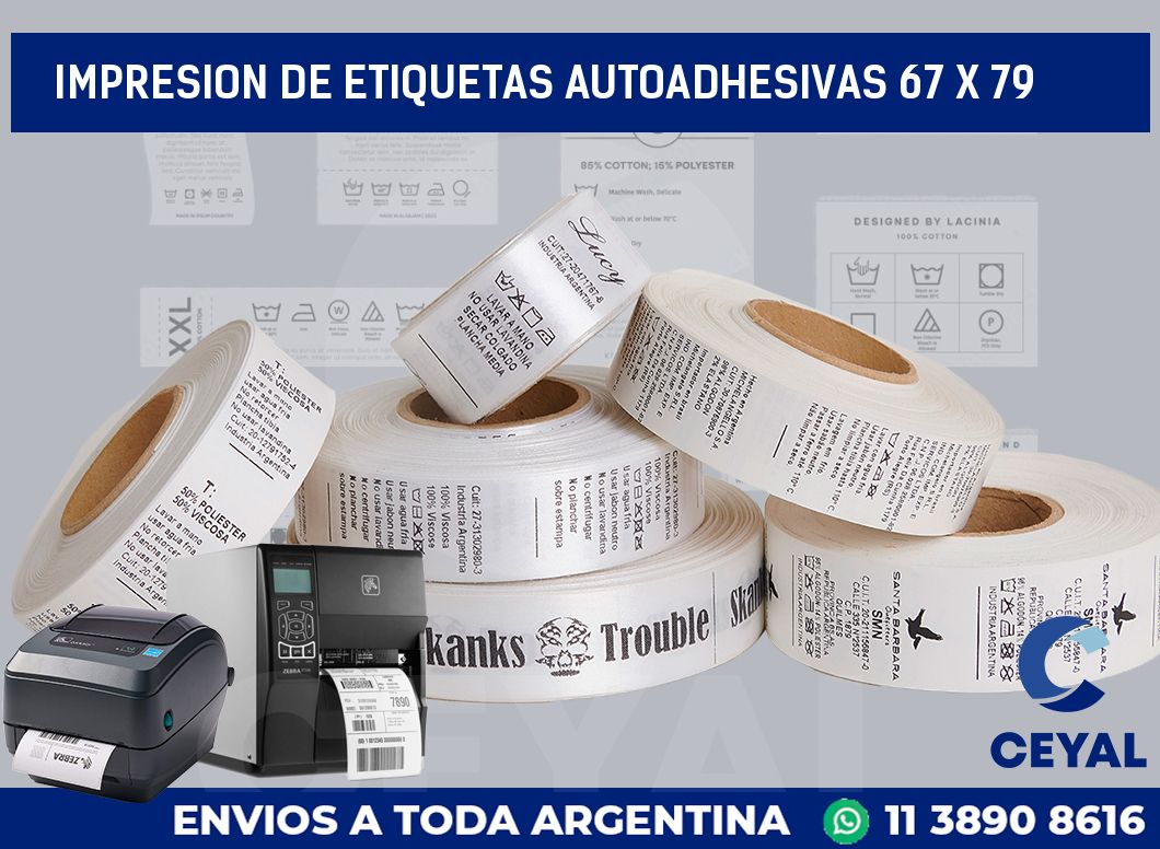 impresion de etiquetas autoadhesivas 67 x 79
