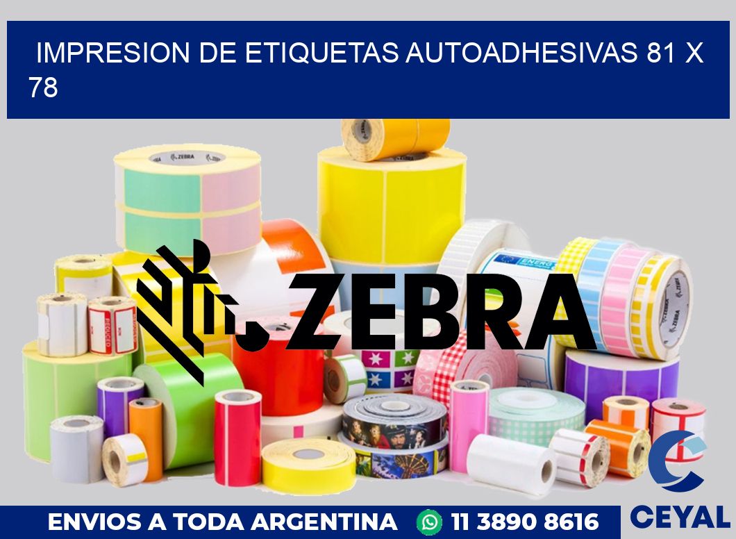 impresion de etiquetas autoadhesivas 81 x 78