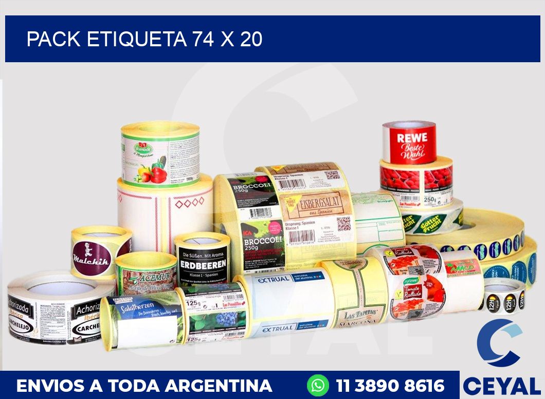 pack etiqueta 74 x 20