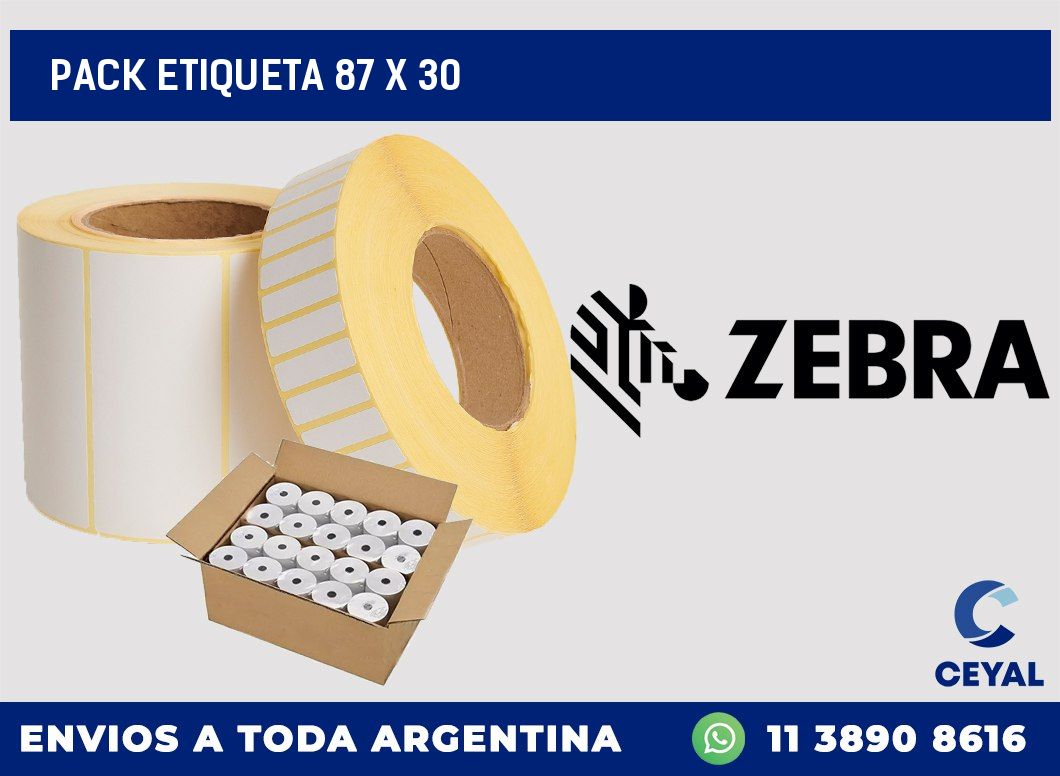 pack etiqueta 87 x 30