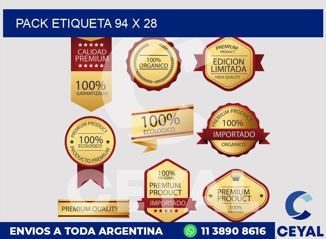 pack etiqueta 94 x 28