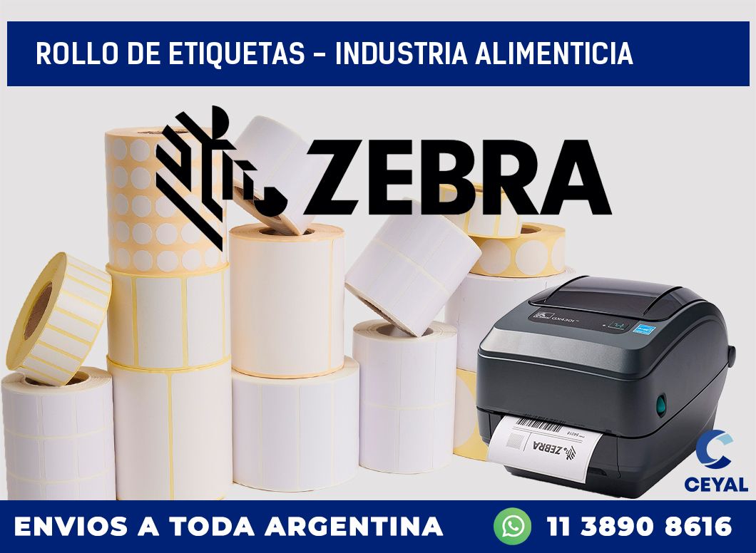 rollo de etiquetas – Industria alimenticia