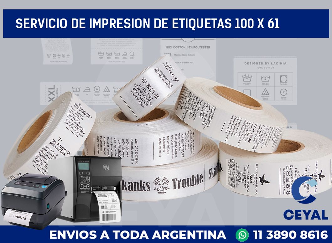 servicio de impresion de etiquetas 100 x 61