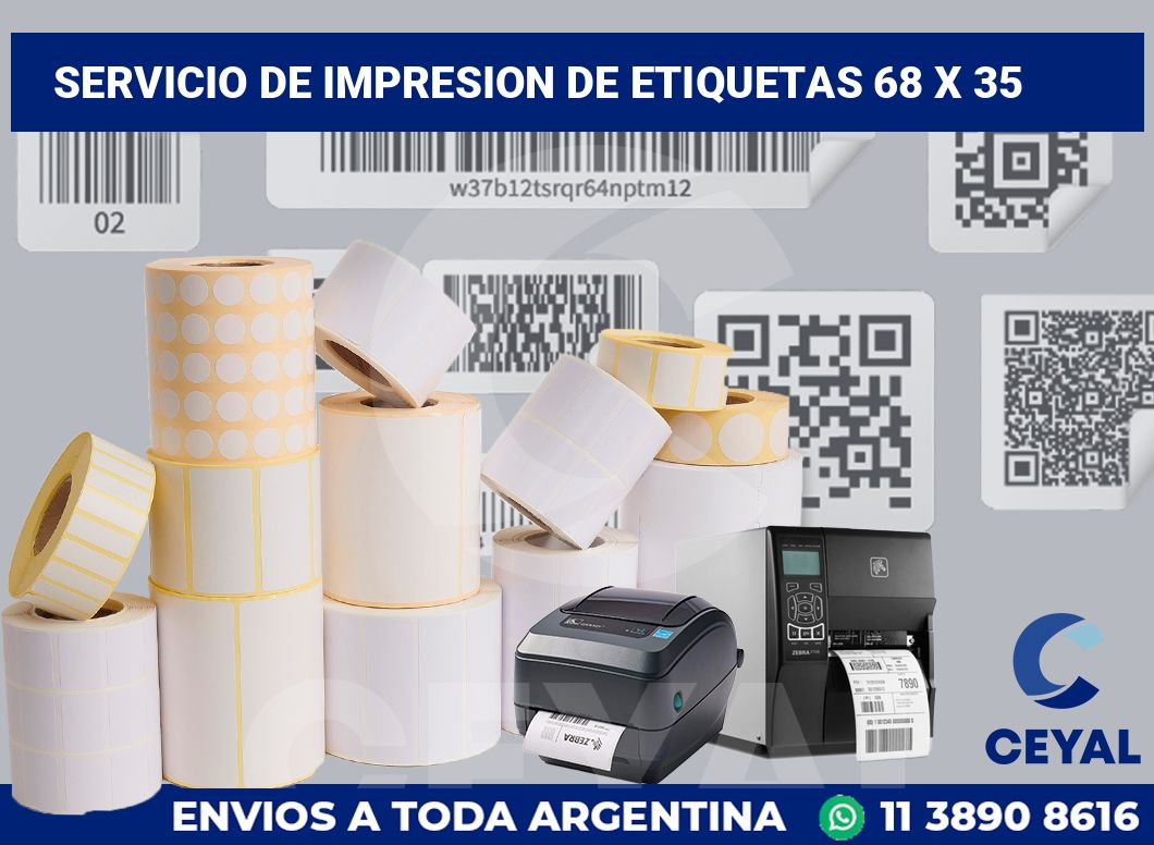 servicio de impresion de etiquetas 68 x 35