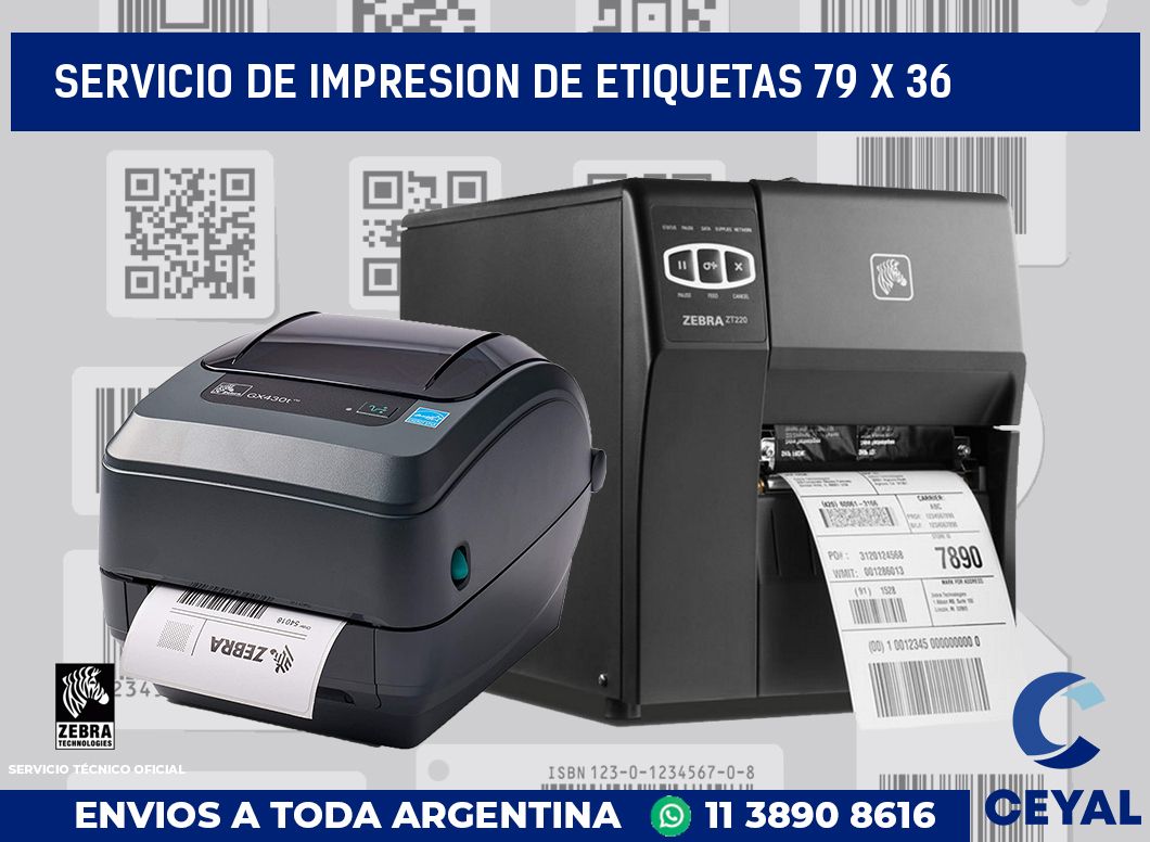 servicio de impresion de etiquetas 79 x 36