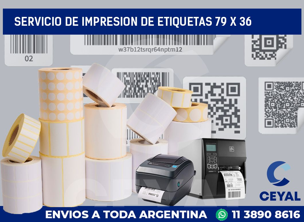 servicio de impresion de etiquetas 79 x 36