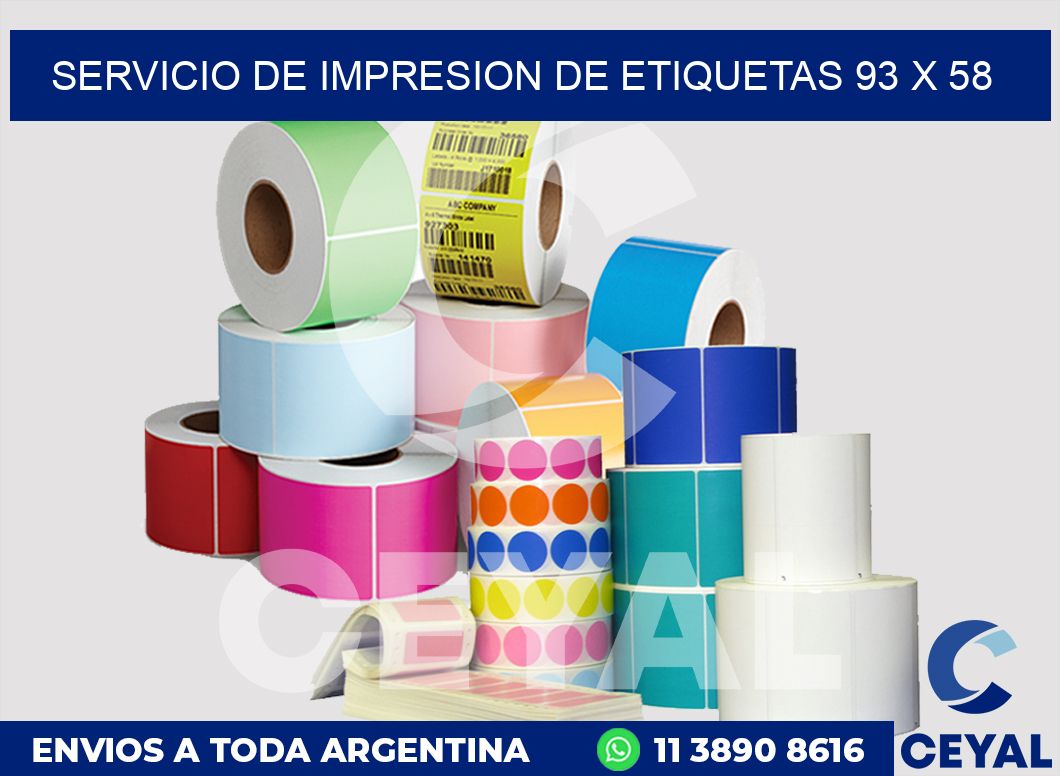 servicio de impresion de etiquetas 93 x 58