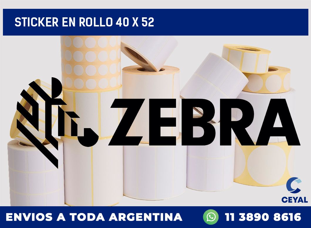 sticker en rollo 40 x 52