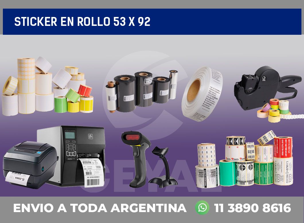 sticker en rollo 53 x 92