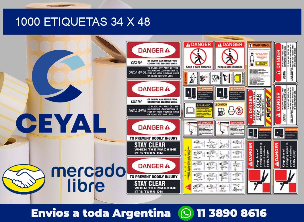 1000 etiquetas 34 x 48