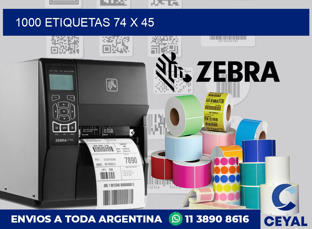 1000 etiquetas 74 x 45