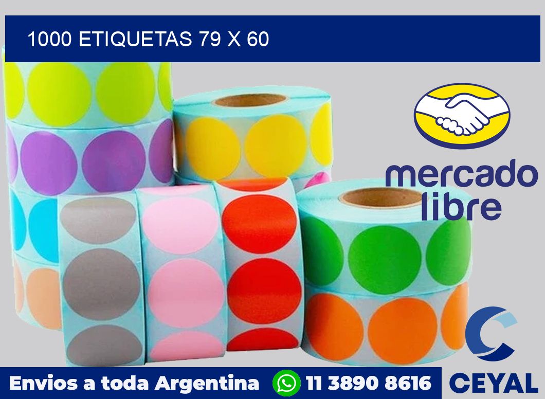 1000 etiquetas 79 x 60